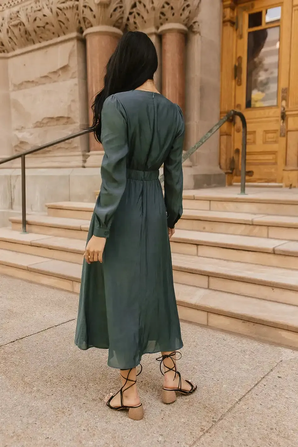 Pleated Underwire Midi Dress - FINAL SALE sold by bohme product image thumbnail 5