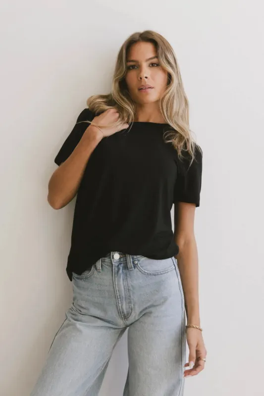 Dia Basic Tee in Black - FINAL SALE sold by bohme