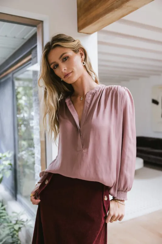 Chandler Blouse in Mauve - FINAL SALE sold by bohme