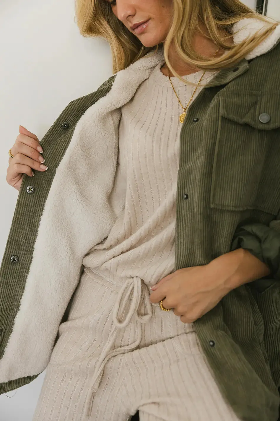 Keiko Ribbed Top in Cream - FINAL SALE sold by bohme product image thumbnail 5