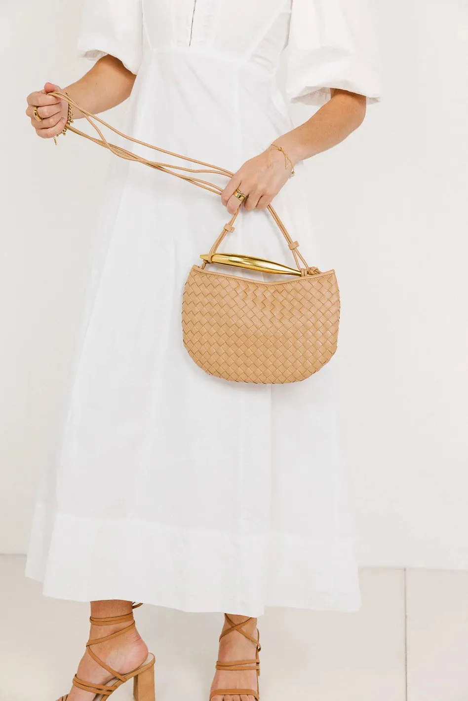 Tobias Woven Bag in Natural sold by bohme product image thumbnail 3