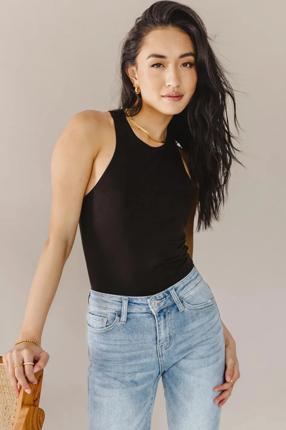 Quinn Tank in Black - FINAL SALE sold by bohme product image thumbnail 5