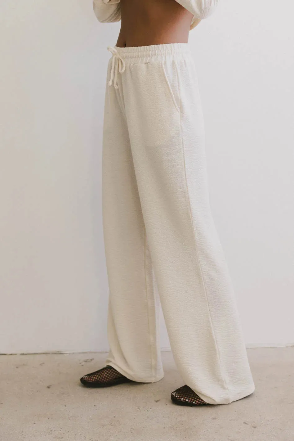Etta Wide Leg Pants in Beige - FINAL SALE sold by bohme product image thumbnail 5