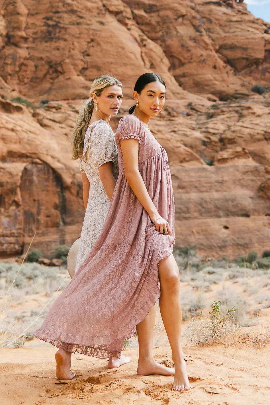 Bailey Lace Dress in Rose - FINAL SALE sold by bohme product image thumbnail 5