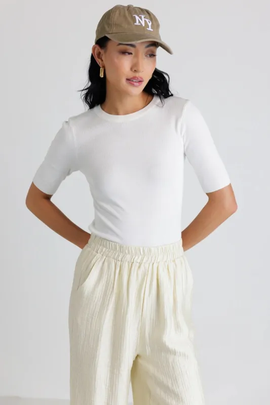 Lorie Sweater Top in Off White - FINAL SALE sold by bohme