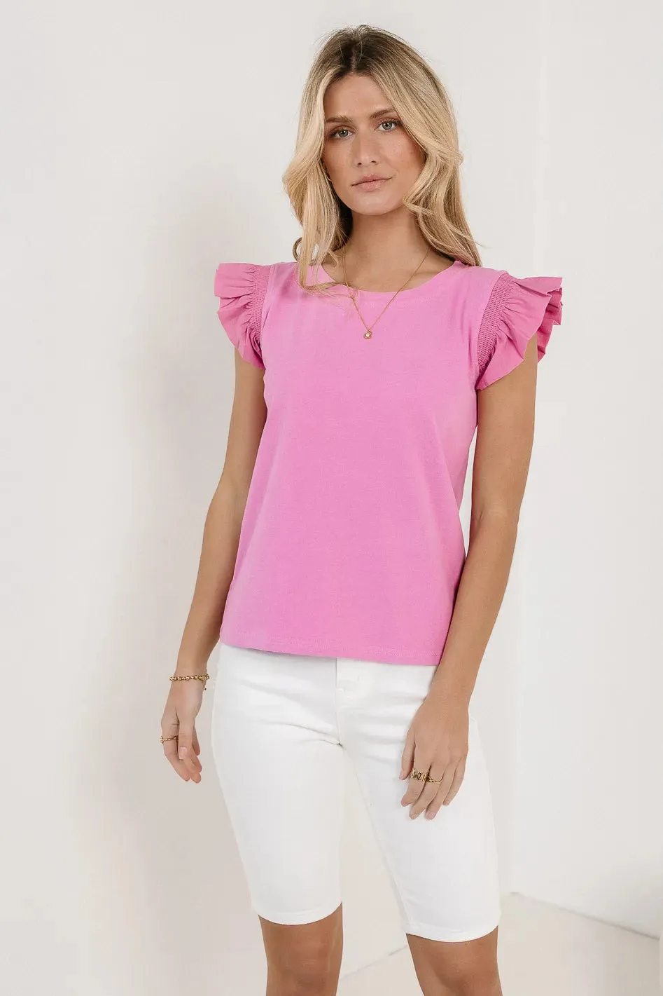 Kindra Knit Top in Orchid - FINAL SALE sold by bohme product image thumbnail 3