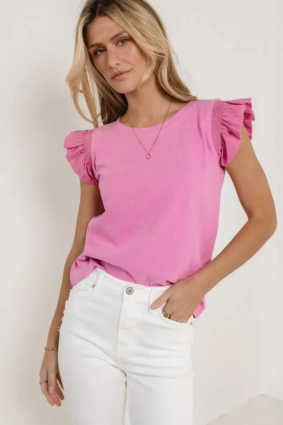 Kindra Knit Top in Orchid - FINAL SALE sold by bohme