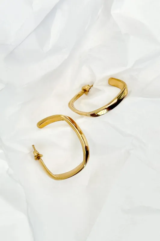 Oakleigh Open Hoop Earrings sold by bohme