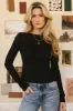 Ariana Twist Front Top in Black - FINAL SALE sold by bohme