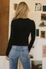 Ariana Twist Front Top in Black - FINAL SALE sold by bohme