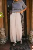 Tatum Woven Pants in Oatmeal - FINAL SALE sold by bohme