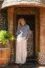 Tatum Woven Pants in Oatmeal - FINAL SALE sold by bohme