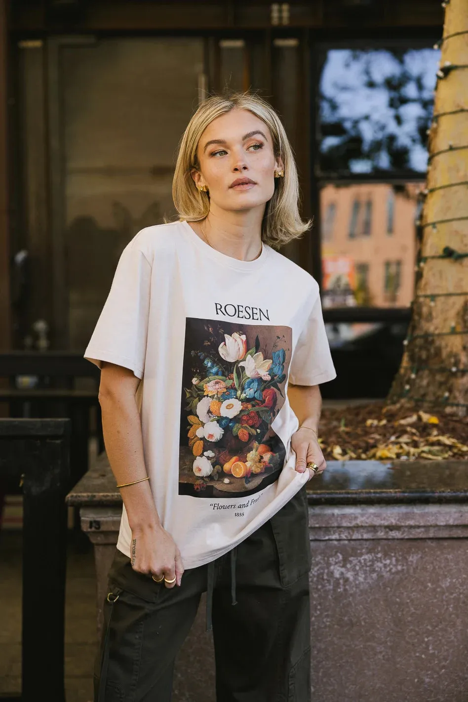 Flowers and Fruit Graphic Tee - FINAL SALE sold by bohme product image thumbnail 3