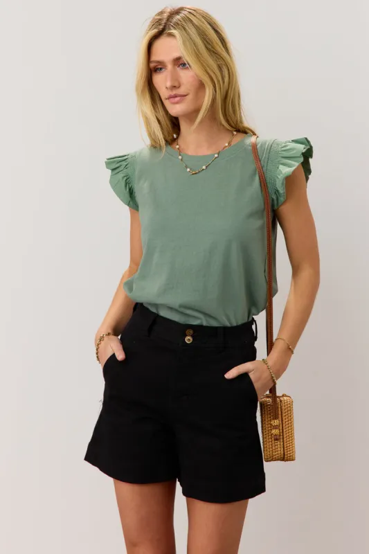 Kindra Knit Top in Teal - FINAL SALE sold by bohme
