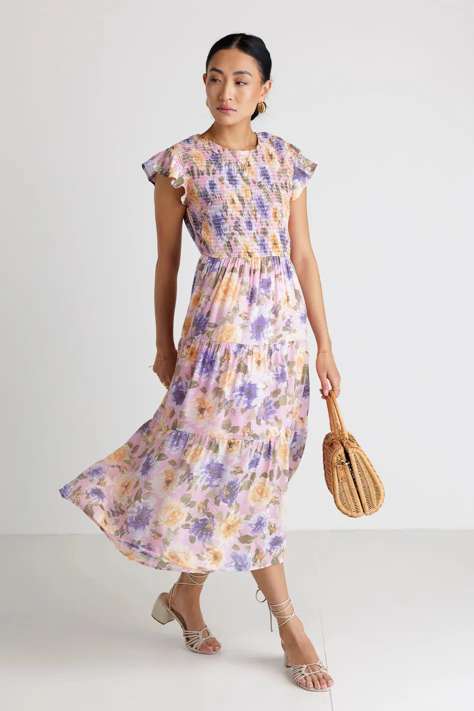 Here Comes The Sun Dress in Blush - FINAL SALE sold by bohme