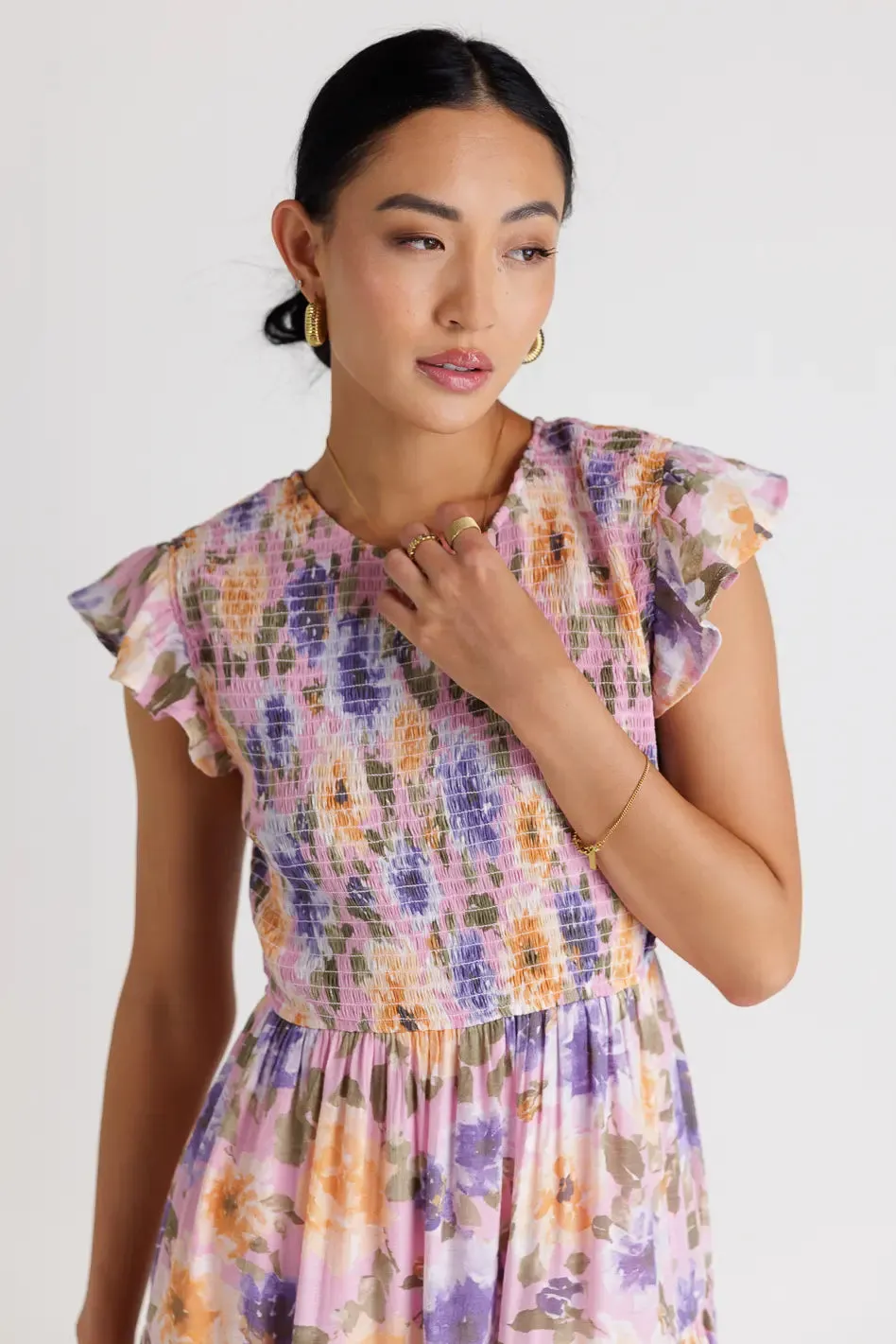 Here Comes The Sun Dress in Blush - FINAL SALE sold by bohme product image thumbnail 5