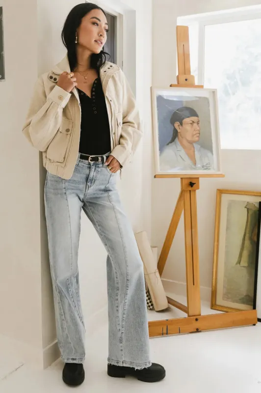 Esme Lightweight Jacket in Natural - FINAL SALE sold by bohme