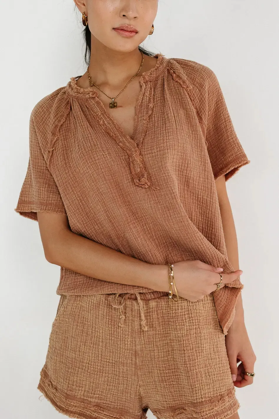 Blair Top in Mocha - FINAL SALE sold by bohme product image thumbnail 2
