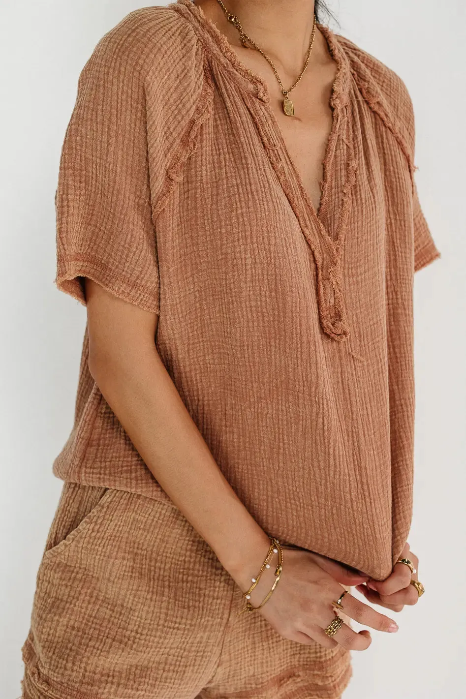Blair Top in Mocha - FINAL SALE sold by bohme product image thumbnail 4