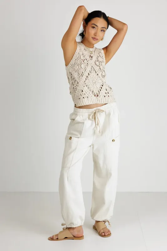 Eloise Crochet Top sold by bohme