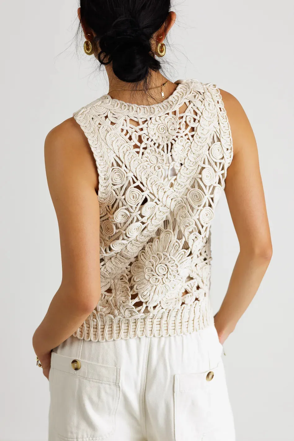 Eloise Crochet Top sold by bohme product image thumbnail 5