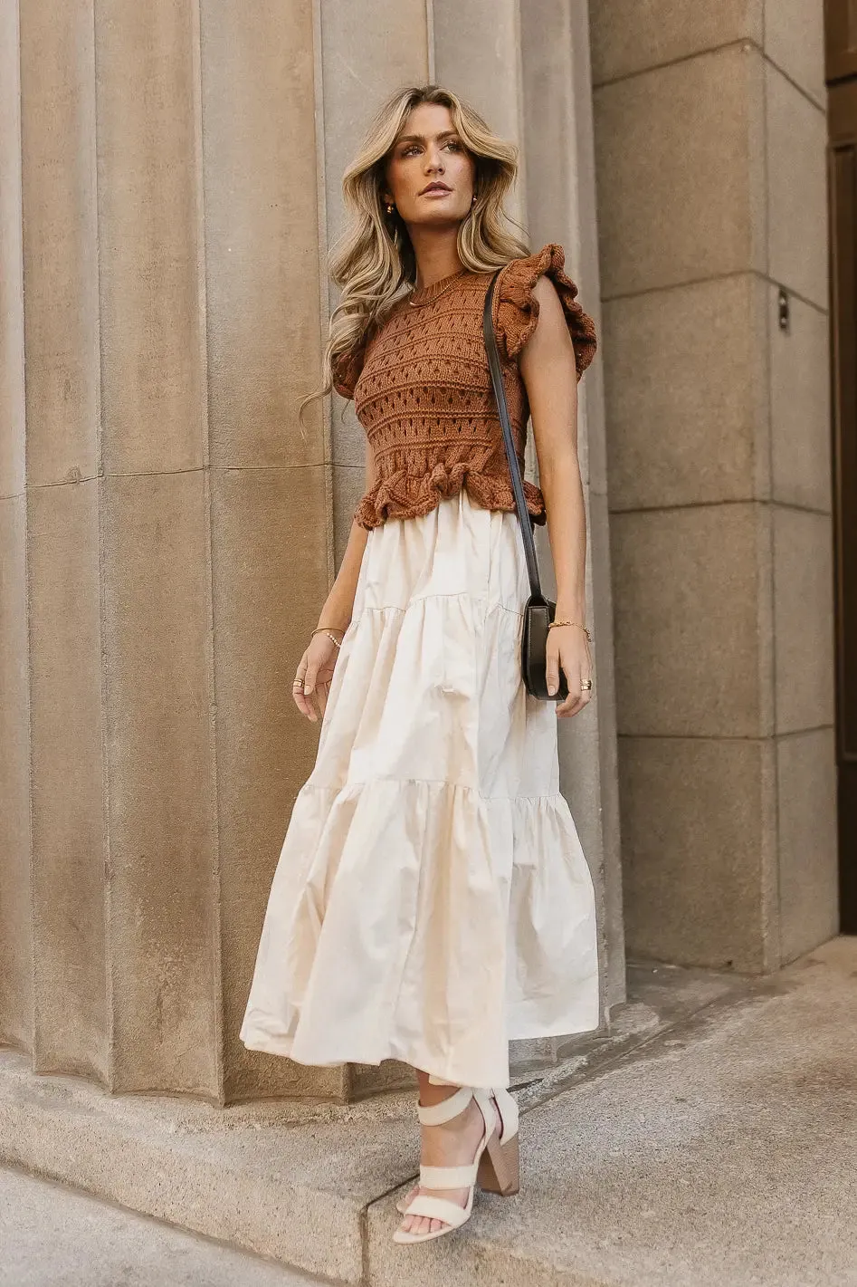 Carey Maxi Dress in Brown sold by bohme product image thumbnail 2