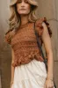 Carey Maxi Dress in Brown sold by bohme