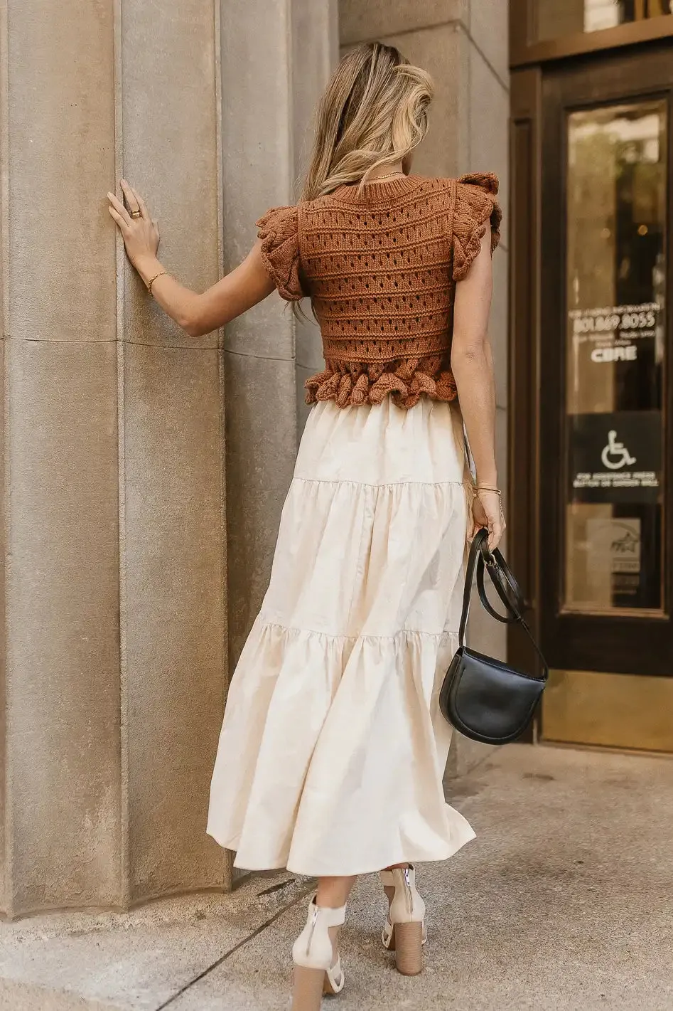 Carey Maxi Dress in Brown sold by bohme product image thumbnail 4