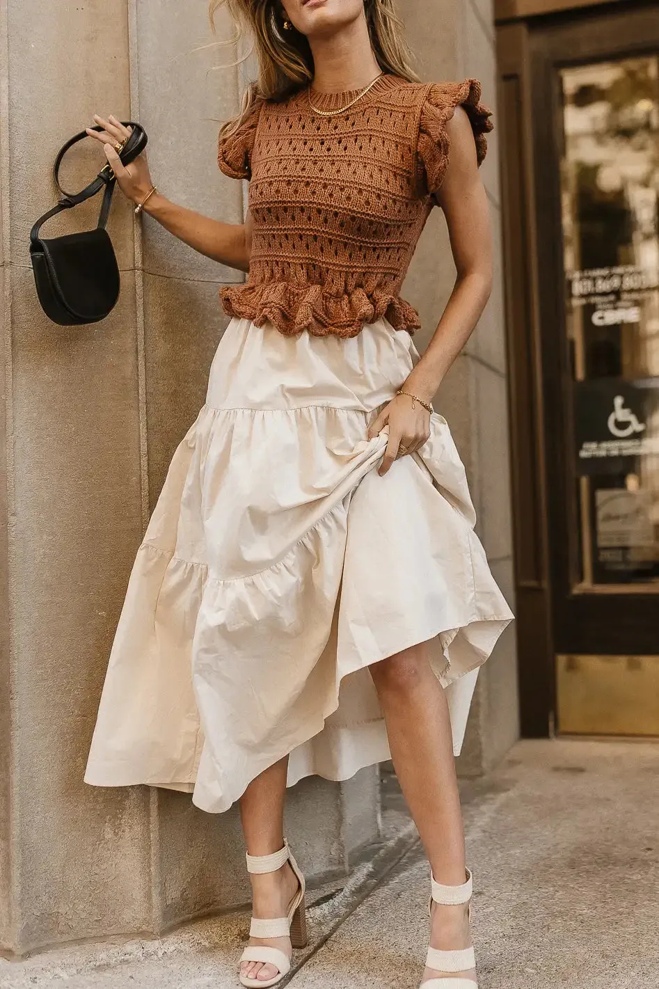 Carey Maxi Dress in Brown sold by bohme product image thumbnail 3