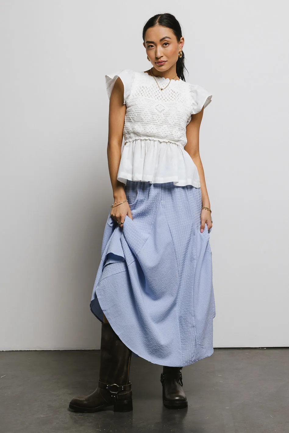 Julia Textured Skirt sold by bohme product image thumbnail 2