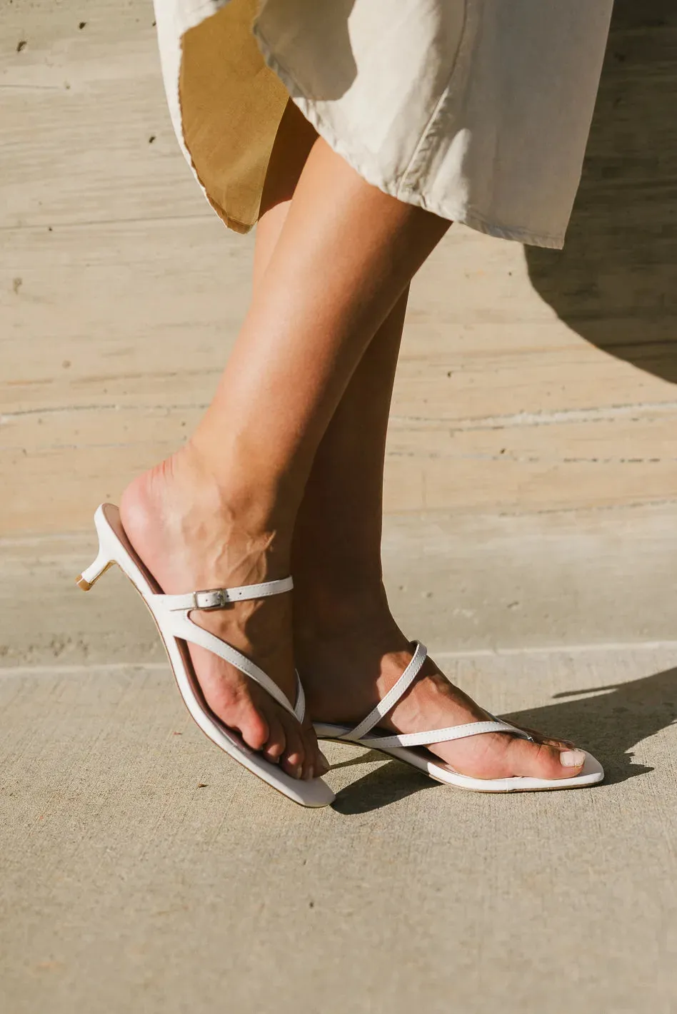 Steve Madden Jessa Leather in White - FINAL SALE sold by bohme product image thumbnail 3