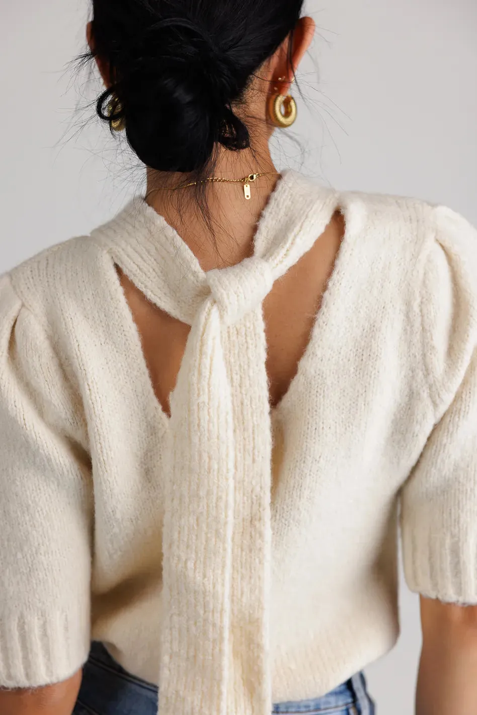 Aysha Tie Back Sweater - FINAL SALE sold by bohme product image thumbnail 4