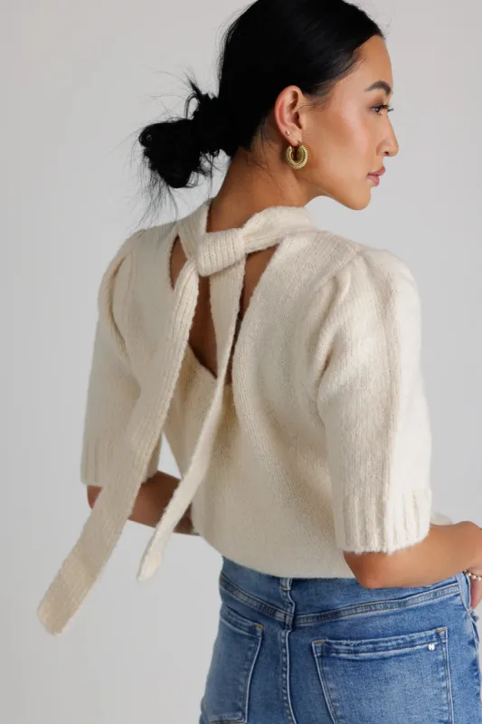 Aysha Tie Back Sweater - FINAL SALE sold by bohme