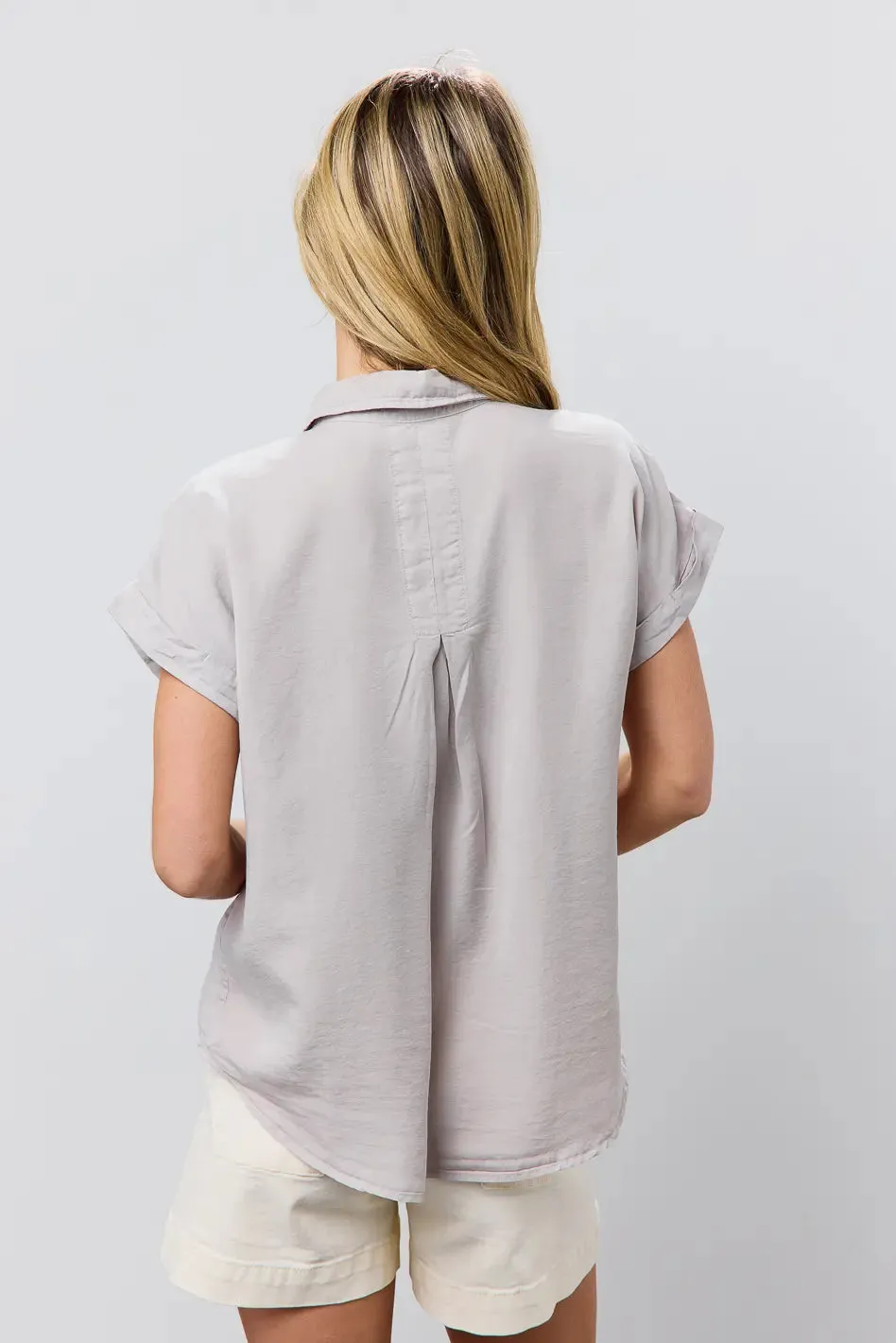 Avery Button Up in Grey - FINAL SALE sold by bohme product image thumbnail 5