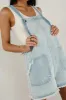 Stevie Shortalls in Light Wash sold by bohme