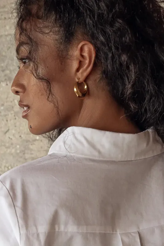 Mira Chunky Hoop Earrings - FINAL SALE sold by bohme