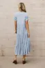 Amanda Tiered Dress in Blue - FINAL SALE sold by bohme