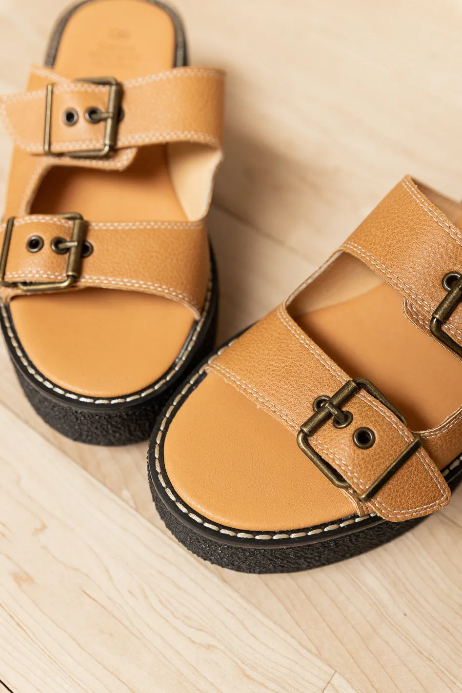 Gabriella Platform Sandals in Camel - FINAL SALE sold by bohme