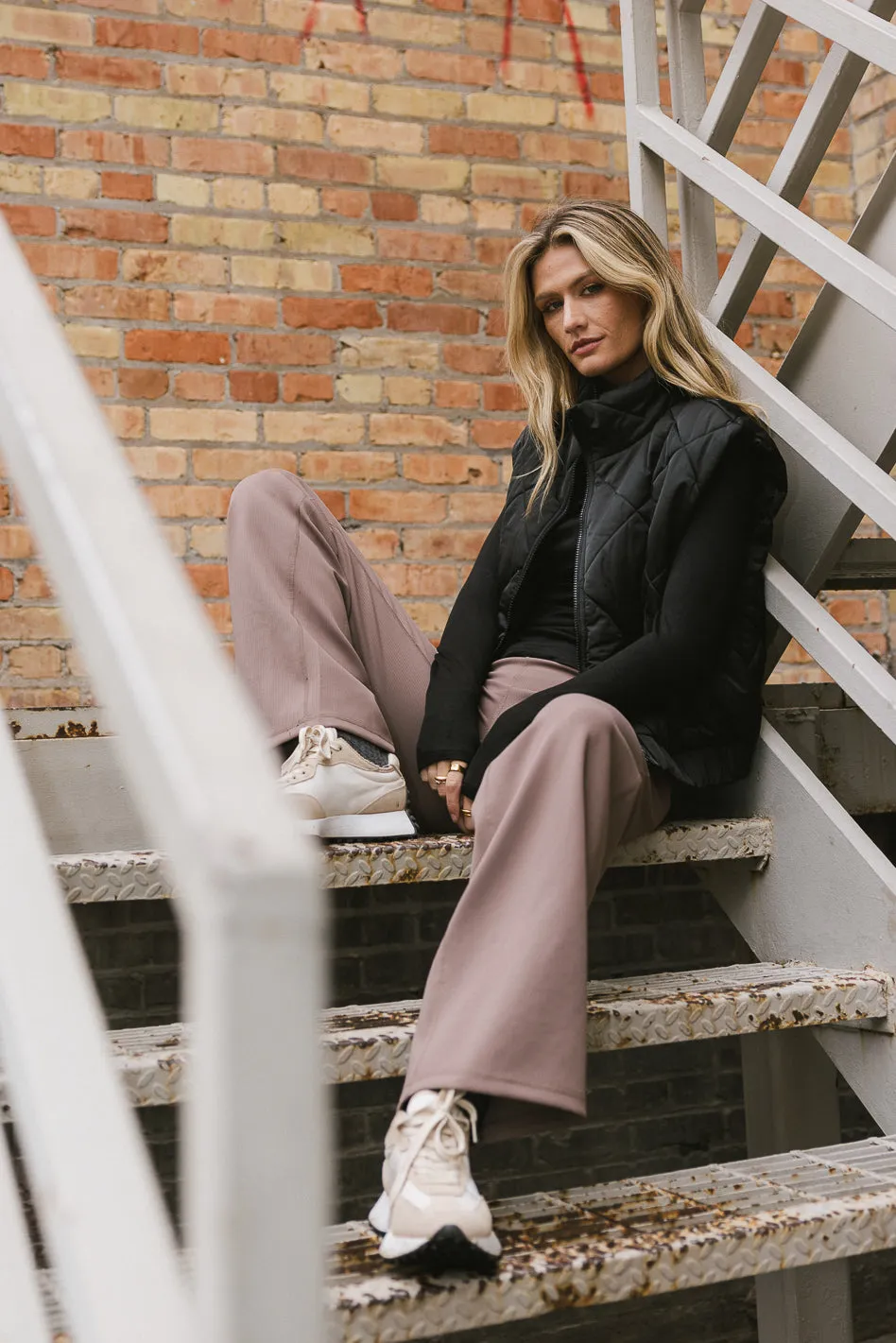 Maeve Puffer Vest in Black - FINAL SALE sold by bohme product image thumbnail 2