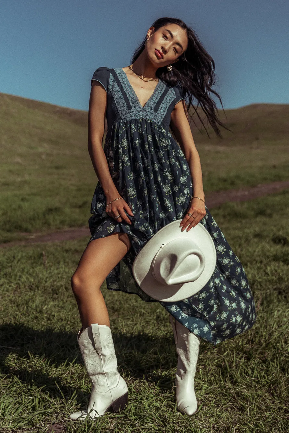 Polin Floral Midi Dress sold by bohme product image thumbnail 5