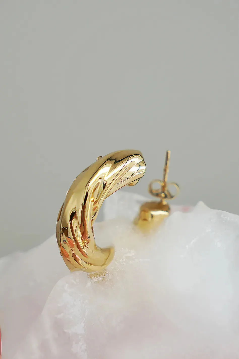 Freyja Open Hoop Earrings - Tarnish Free sold by bohme