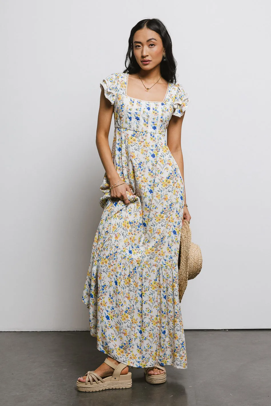 Charlee Floral Maxi Dress - FINAL SALE sold by bohme product image thumbnail 3
