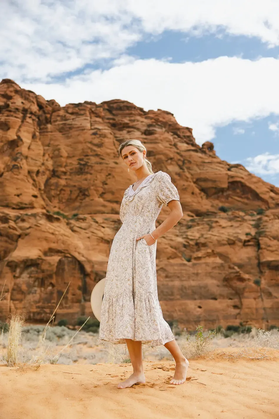 Paizley Printed Midi Dress - FINAL SALE sold by bohme product image thumbnail 5