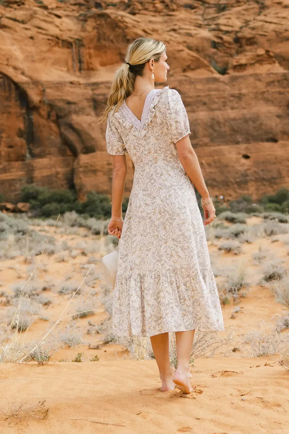 Paizley Printed Midi Dress - FINAL SALE sold by bohme product image thumbnail 3