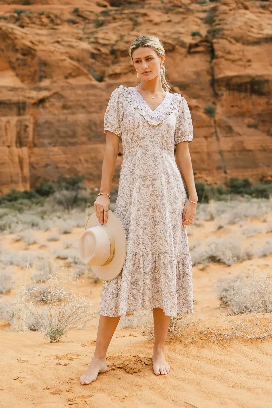 Paizley Printed Midi Dress - FINAL SALE sold by bohme