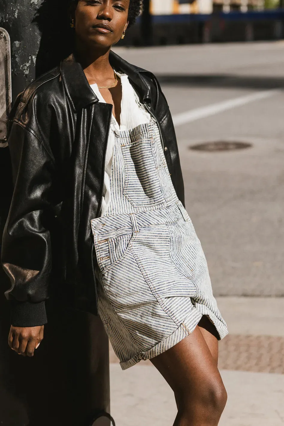 Carstyn Striped Shortalls - FINAL SALE sold by bohme product image thumbnail 2