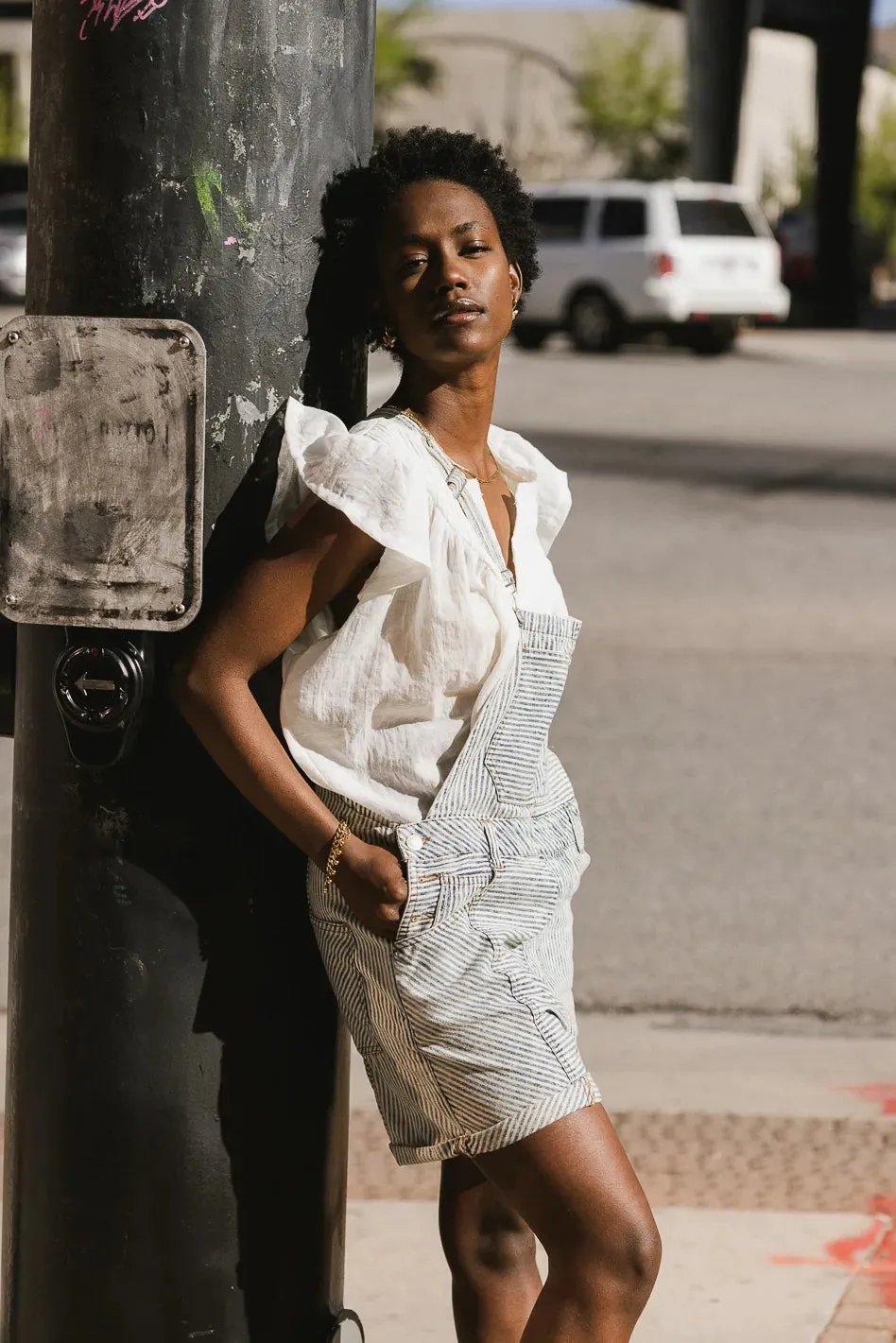 Carstyn Striped Shortalls - FINAL SALE sold by bohme