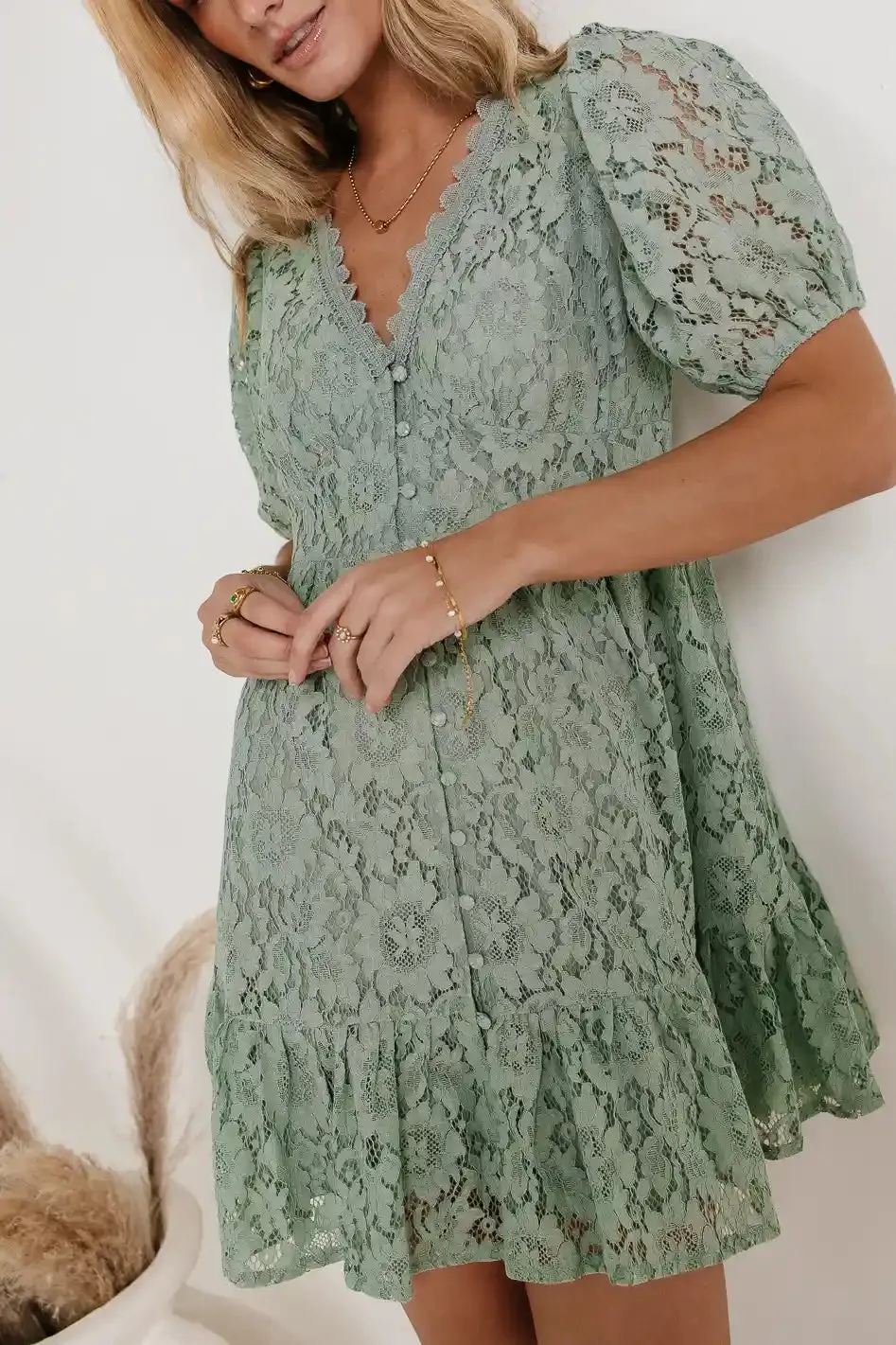 Brecken Lace Mini Dress sold by bohme product image thumbnail 4