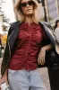 Frankie Ruched Top in Rust - FINAL SALE sold by bohme
