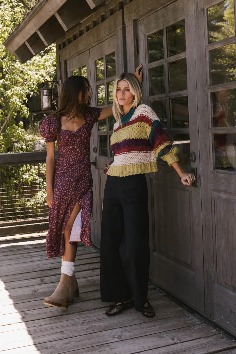 Tennyson Striped Sweater in Green - FINAL SALE sold by bohme product image thumbnail 3